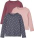 Vertbaudet Set van 3 meisjes T-shirts met lange mouwen
