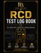 RCD Test Log Book: Professional Register for Residual Current Device Inspection, Testing, Maintenance Records, Compliance Documentation and Corrective Defects, Schedule Retesting, Maintain