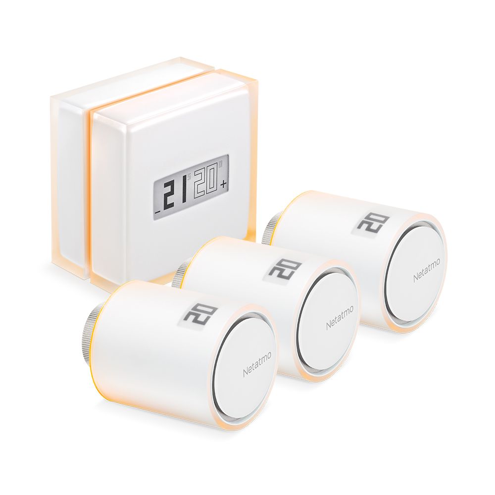 Netatmo Slimme Thermostaat - RF - Wit/Transparant