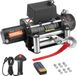 VEVOR Elektrische Lier, 4500 Kg, 12V DC Vrachtwagenlier met Φ 8,3 mm X 19,8 M Stalen Kabel, Draadloze En Bekabelde Afstandsbediening, IP55 voor Het Slepen van SUV's, Jeeps, Aanhangers, Boten En Terreinwagens
