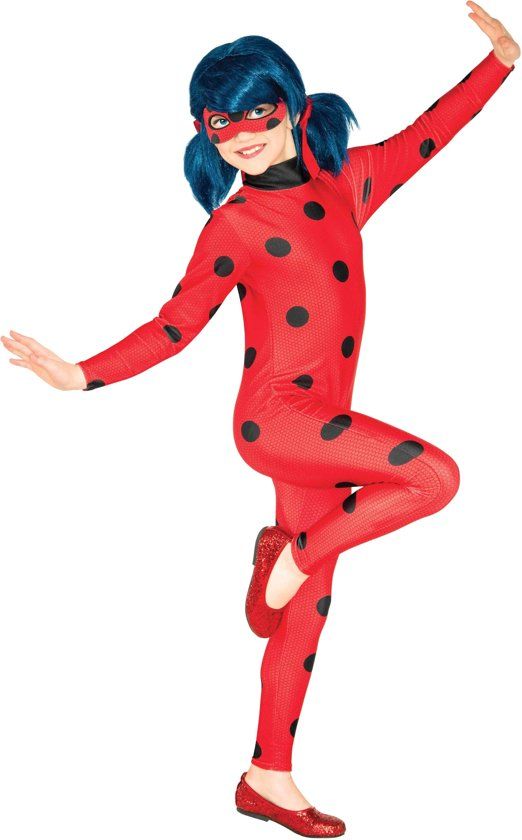 Rubbies Rubies Ladybug™ kostuum voor meisjes - Verkleedkleding - Maat 128/140