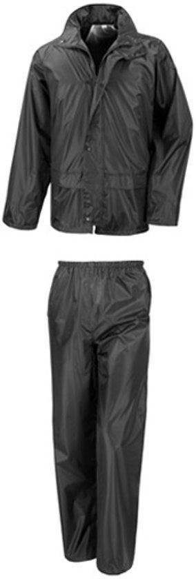 Result Regenpak - Unisex - Maat XL - Zwart