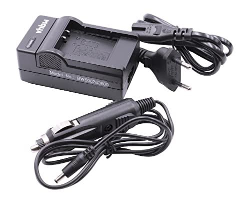 VHBW Oplader compatibel met Casio D-750, D-755, D-760, SP-815UZ, SZ-12 camera camcorder Action Cam-accu - laadschaal + auto-adapter