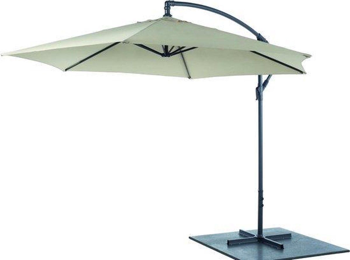 Lifetime garden Vrijhangende Zwevende Parasol - Champagne - 300x300 - 2022 Model