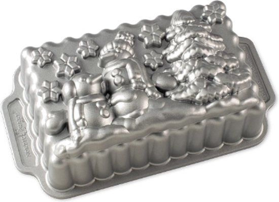 Nordic Ware Winter Wonderland Loaf Pan - Sparkling Silver - Aluminium - 25.7cm