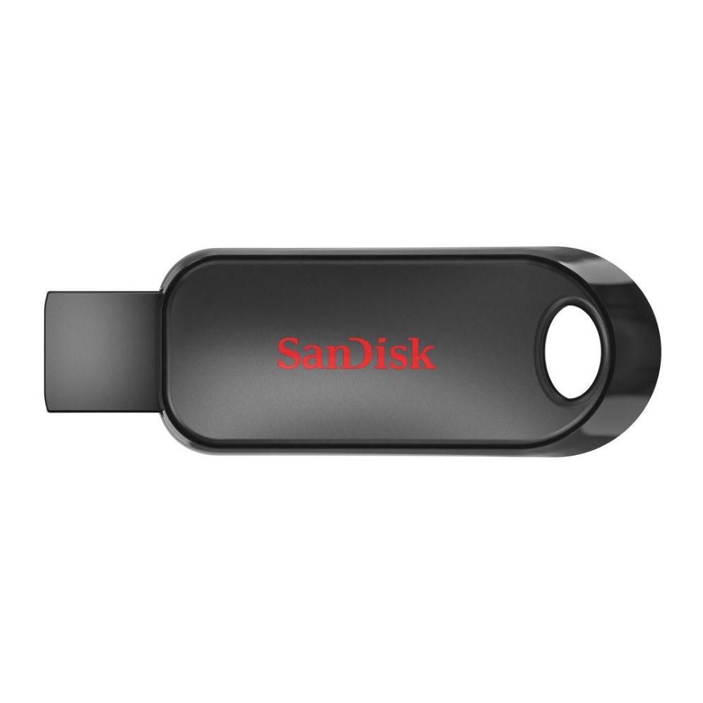 SanDisk Cruzer Snap USB Flash Drive - 128GB - USB 2.0 - Black