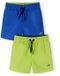 Minoti Zwembroek Kind Jongens 2-Pack Blauw Limoen