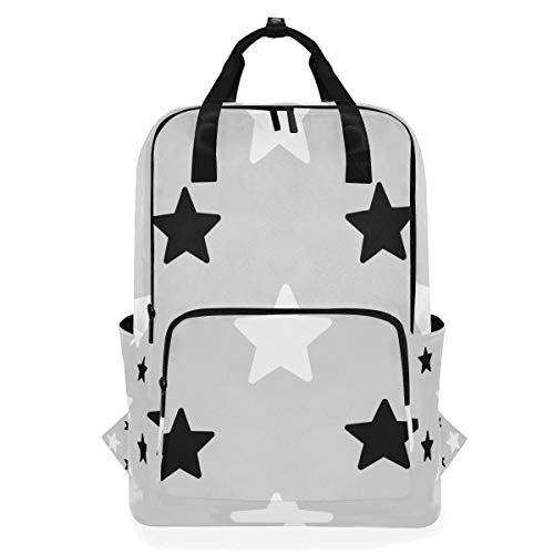 MONTOJ Reizen Rugzak Balck en witte sterren School Rugzak - EAN: 4773369073393