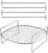 Barbecue gereedschapset - Draagbare Inox Outdoor Barbecue, 19x19x7cm Houtskool Grill