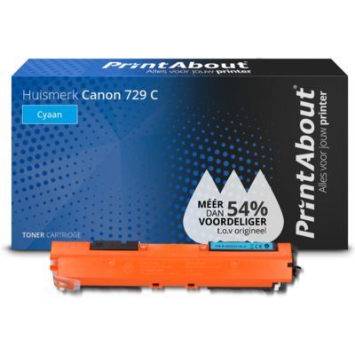 PrintAbout Huismerk Canon 729 C Toner Cyaan