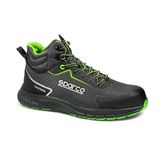 Sparco Werkschoenen S3S - Traction Naoki - Zwart/Groen - Maat 37