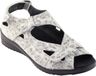 Durea 7419.1475 Wandelsandalen Dames Wit Breed Leer Rubber Profielzool 37
