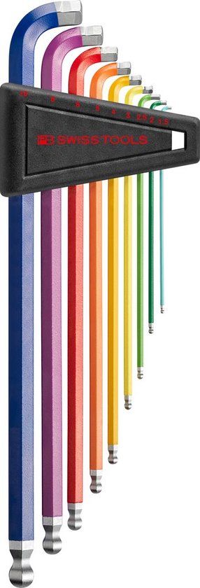 PB Swiss Tools Haakse Schroevendraaierset Zeskant 90°-100° - 9-Delig