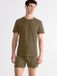 Sloggi Tanktop T-shirt Heren Katoen Elastaan Effen Ronde Hals Korte Mouw 2-Pack BEECH Maat S