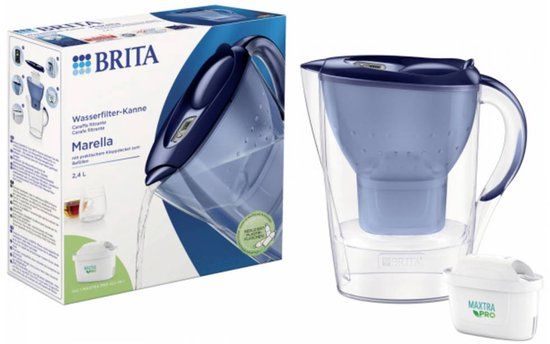 BRITA Marella Waterfilterkan 2.4L Blauw + MAXTRA PRO Waterfilter 1051119
