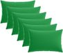 vidaXL - Coussin - 6 - pièce - HEERLEN - Vert - 40 - x - 60 - cm - Polyester