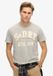 Superdry Vintage Athletic T-shirt met korte mouwen Heren Lichtgrijs Marl L