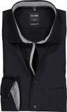 OLYMP Luxor modern fit chemise - noir (contraste) - Sans repassage - Tour de cou : 46