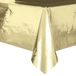 Merkloos Tafelkleden/tafellakens goud 137 x 274 cm folie - Rechthoekig - Tafeldecoratie feestversiering