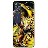Oppo A17 Etui Son Goku Super Saiyan SSJ3 Attaque punt Dragon Maniacase
