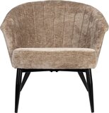 Dutchbone Georgia Loungestoel - Beige - Retro & Vintage