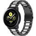 Strap-it Stalen schakel band - zwart/zilver