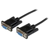 StarTech.com Câble null modem série RS232 DB9 noir 2m F/F