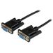 StarTech.com 2m zwarte DB9 RS232 seriële nullmodemkabel F/F