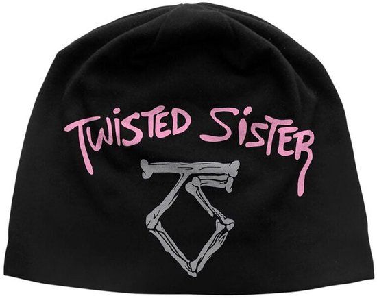 Twisted Sista Twisted Sister We're Not Gonna Take It Unisex Beanie - Zwart