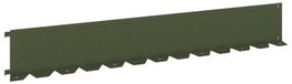 Bordure de pelouse Acier vert olive 10 pièces 102 x 15 x 4 cm