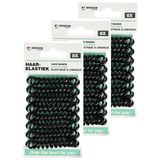 Benson Care Telefoonkabel elastiekjes - set 24x - zwart - zonder metaal - D5 cm