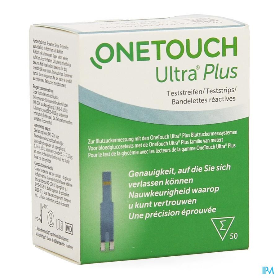 OneTouch Ultra Plus Teststrips 50 stuks
