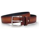Nae Vegan Shoes NAE Oliana Ceinture Vegan en Cuir de Cactus pour Homme – Marron 3 cm, Boucle Sans Nickel, Entièrement Réglable