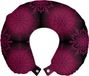 ABAKUHAUS Paars Mandala Reiskussen met Neksteun, Psychedelische Boho, Schuimrubberen Reisaccessoire voor Vliegtuig en Auto, Kastanjebruin Magenta