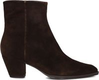Unisa Lanza Enkellaarsjes - Enkelboots met rits - Dames - Bruin - Maat 36