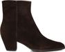 Unisa Lanza Enkellaarsjes - Enkelboots met rits - Dames - Bruin - Maat 36