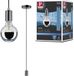 Paulmann Larus Badkamer Hanglamp - Zwart Chroom - E27 - Met Dimfunctie