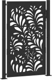 vidaXL Poort met golfontwerp 100x150 cm staal zwart