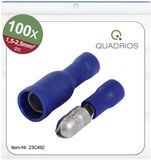 Quadrios 23C492 Ronde connector 1.5 mm² - 2.5 mm² Blauw 100 stuk(s)