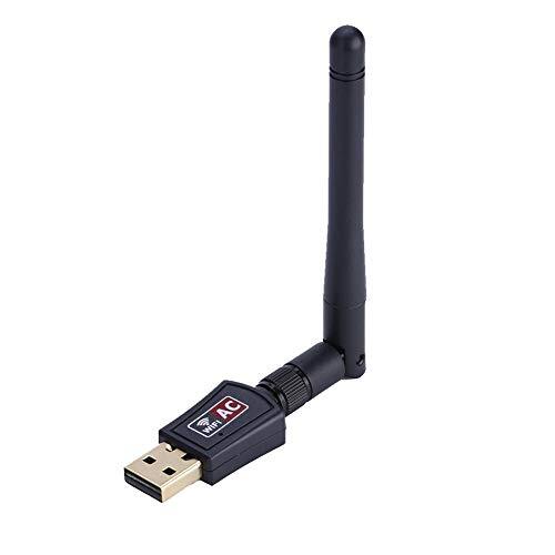 Zerone 600 Mbps Dual Band 2,4G / 5G Antenne Wifi USB Adapter ontvanger Wireless Network LAN Card voor Windows XP / 7/8/10, Linux, Mac