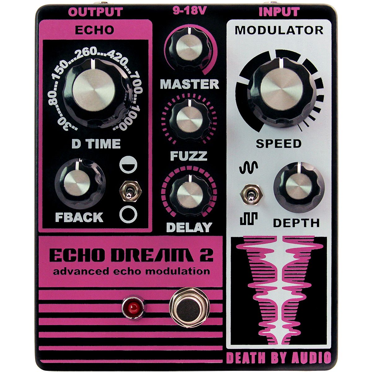 Death By Audio Echo Dream 2 - Effectpedaal