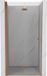 Mexen Mist-F vouwdeur douche links 100 cm, transparant, geborsteld koper
