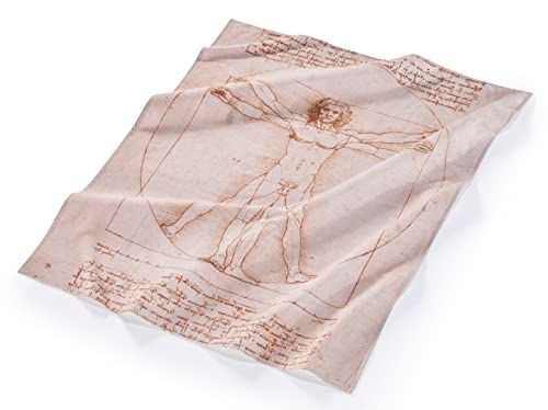 Musearta Unisex strandhanddoek The Vitruvian Man Leonardo da Vinci katoen 144x180 cm