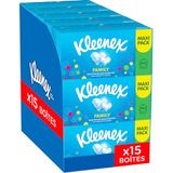 KLEENEX - Zakdoeken maxi-pack Family (15 dozen met elk 128 zakdoeken)