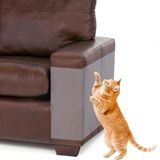 Krasbescherming voor katten, 10 stuks, met zelfklevende krasbeschermingsfolie, transparante krasbeschermingsfolie voor katten en honden, voor meubels, bank, deur, muur, krasafweer (43 x 30 cm)
