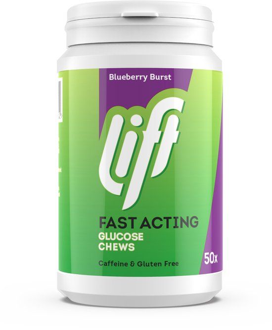 Lift Glucotabs Dextrose Bosbes - 50 stuks