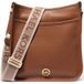 Michael Kors Sac bandoulière en cuir avec sangle logo beige