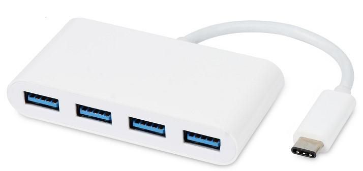 Microconnect USB3.1CUSB3 interface hub USB 3.2 Gen 1 (3.1 Gen 1) Type-C 5000 Mbit/s Wit