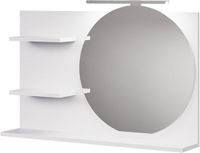 Vicco Avena Spiegelplank – 80 x 50 cm met 3 open vakken Wit