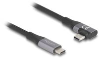 Delock USB-C kabel | haaks/recht | USB4 40 Gbps | PD 240W | 8K 60Hz | 1 meter